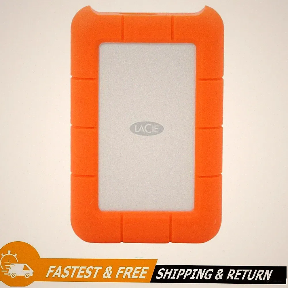 LaCie Rugged Mini USB3.0 1TB Portable External Hard Drive, Orange (LAC301558-RC)