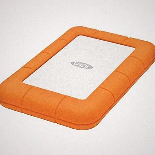 LaCie Rugged Mini 301558 1 TB External Hard Drive - Orange - USB 3.0 - 5400 rpm